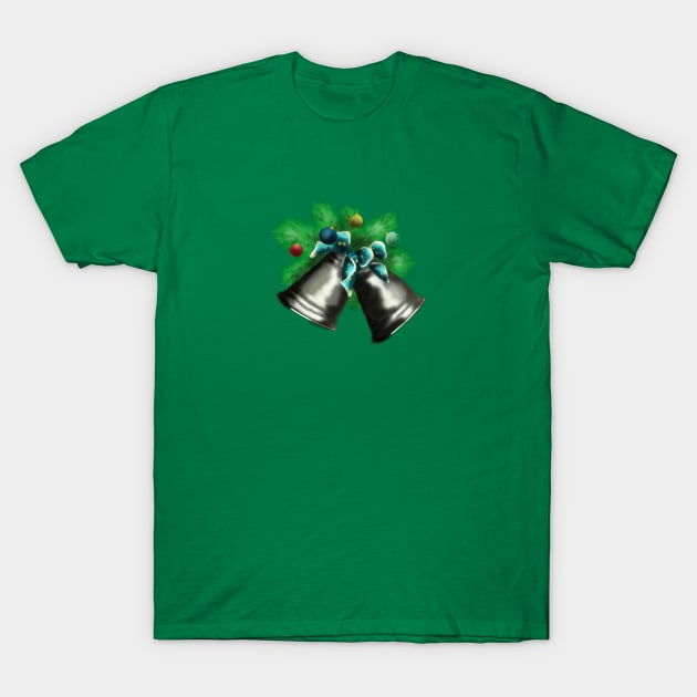 Christmas bells T-Shirt by Kyradem